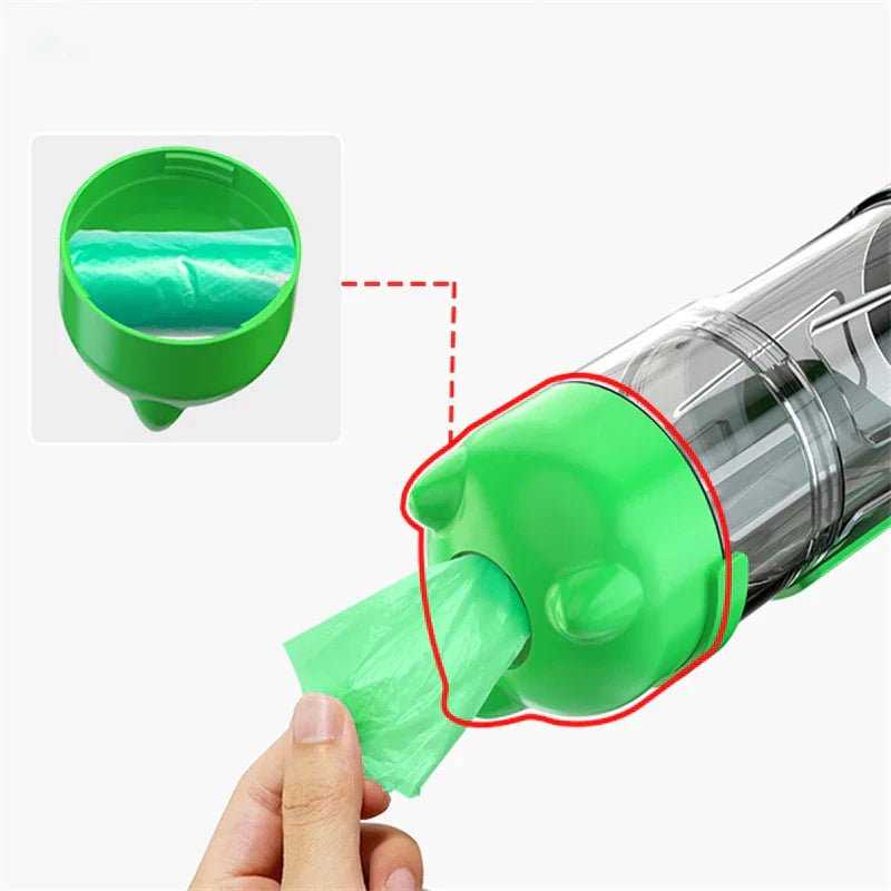 PawHydrate Pro – Bærbar 3-i-1 flaske til vann og fôr