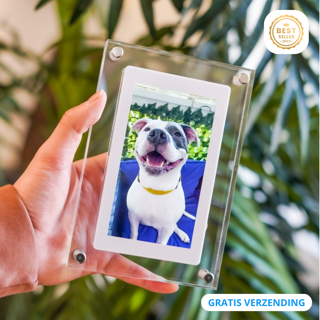 GlowFrame Digital Fotoram – Vis bilder, videoer og lyd med stil