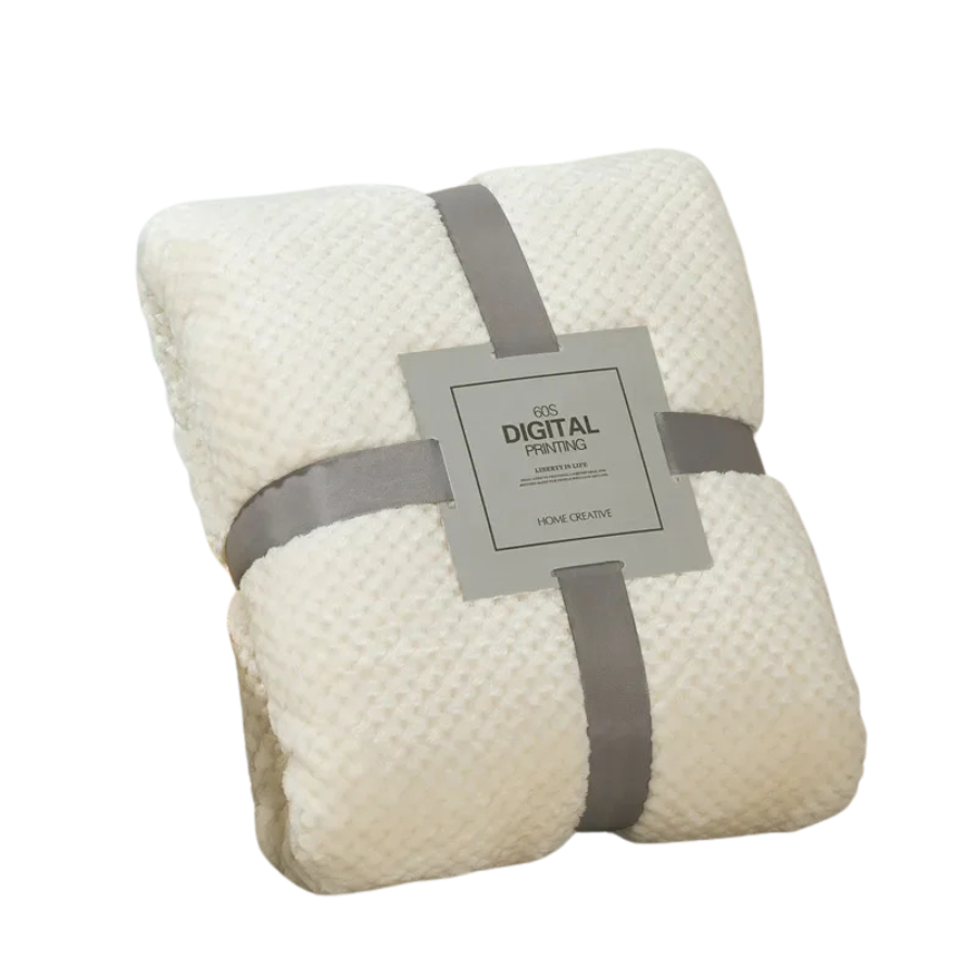 NubiNest – Japansk Coral Fleece-pledd med Myk Varmekos og Elegant Enkelhet