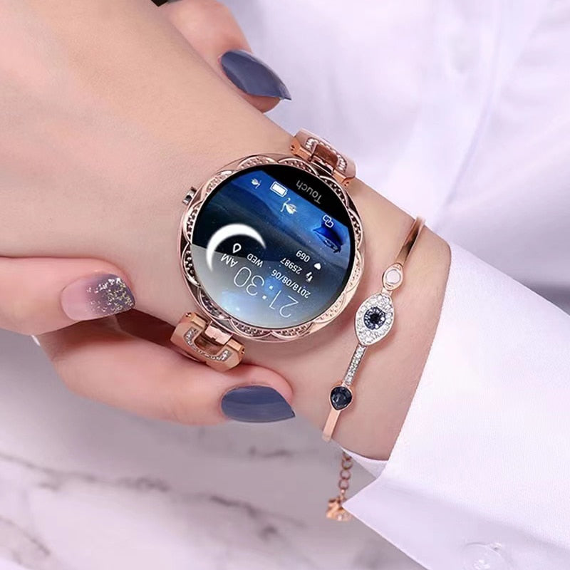 AquaFit – Smartklokke for Kvinner med Helsesporing og IP67-vanntetthet