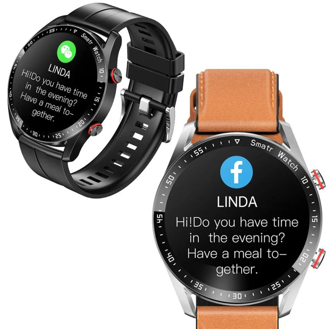 Multi SmartWatch – Stilren smartklokke med høyttaler og GPS