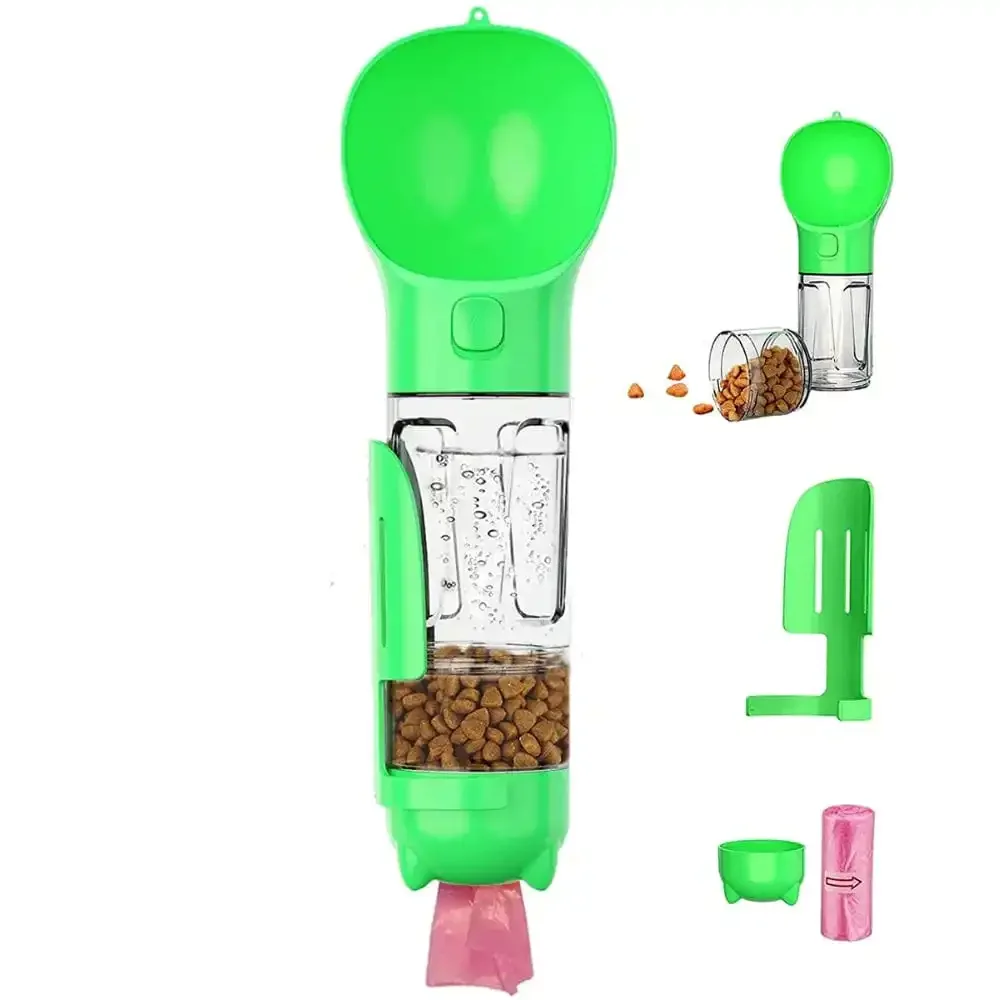 PawHydrate Pro – Bærbar 3-i-1 flaske til vann og fôr