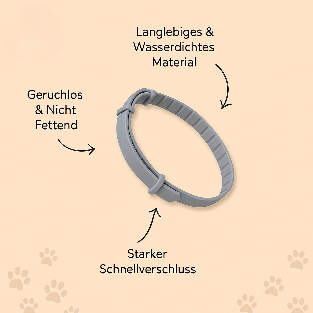 NatureGuard Flåtthalsbånd – Plantebasert beskyttelse for Hunder og Katter