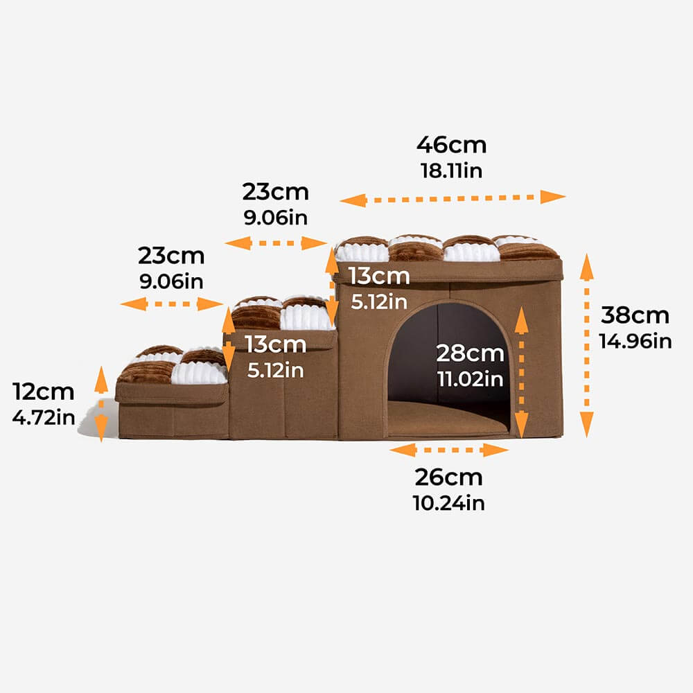 Multifunksjonell hundetrappa – Smart tilgang og hvile i ett