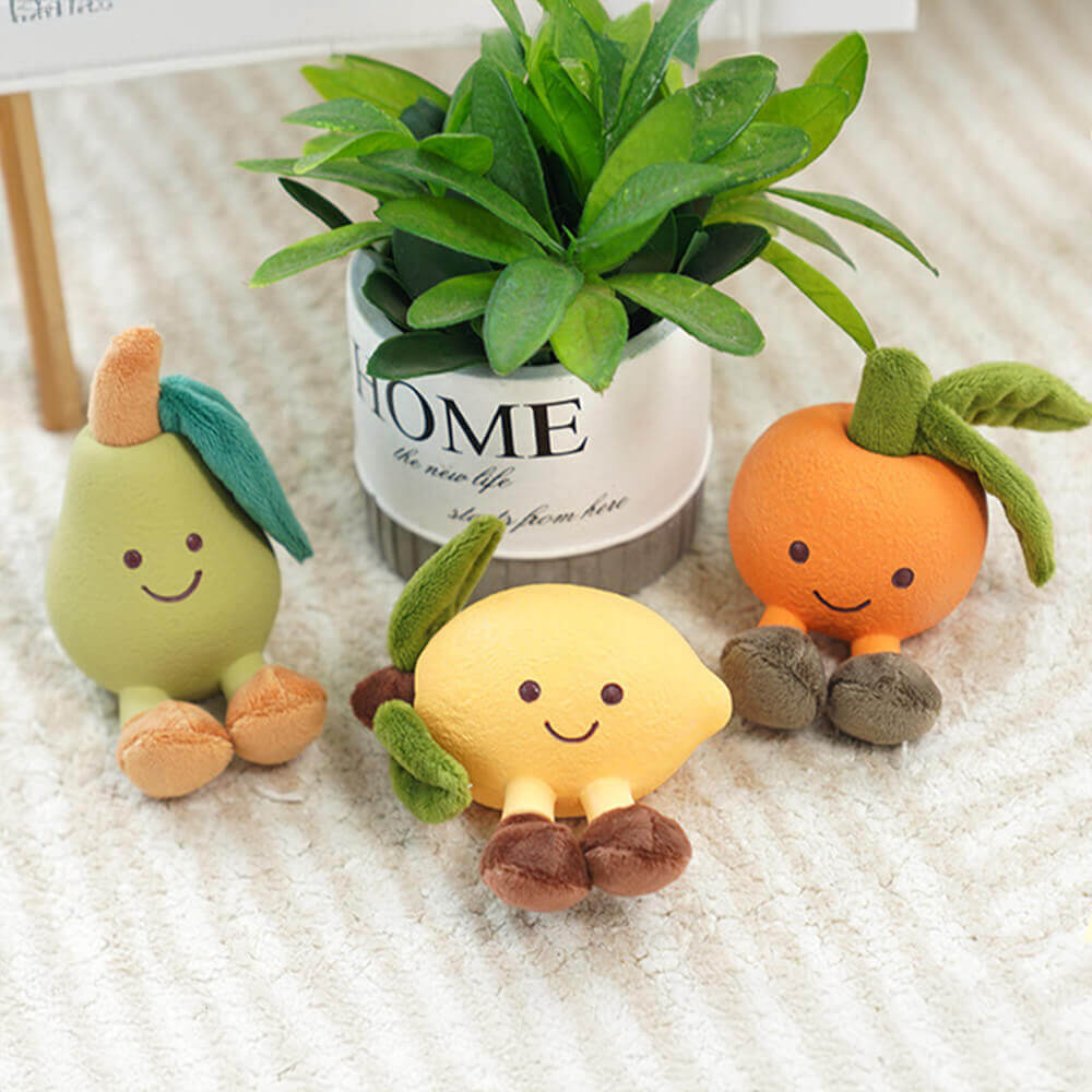 FruityChew – Fruktformet hundeleke i latex med pipfunksjon