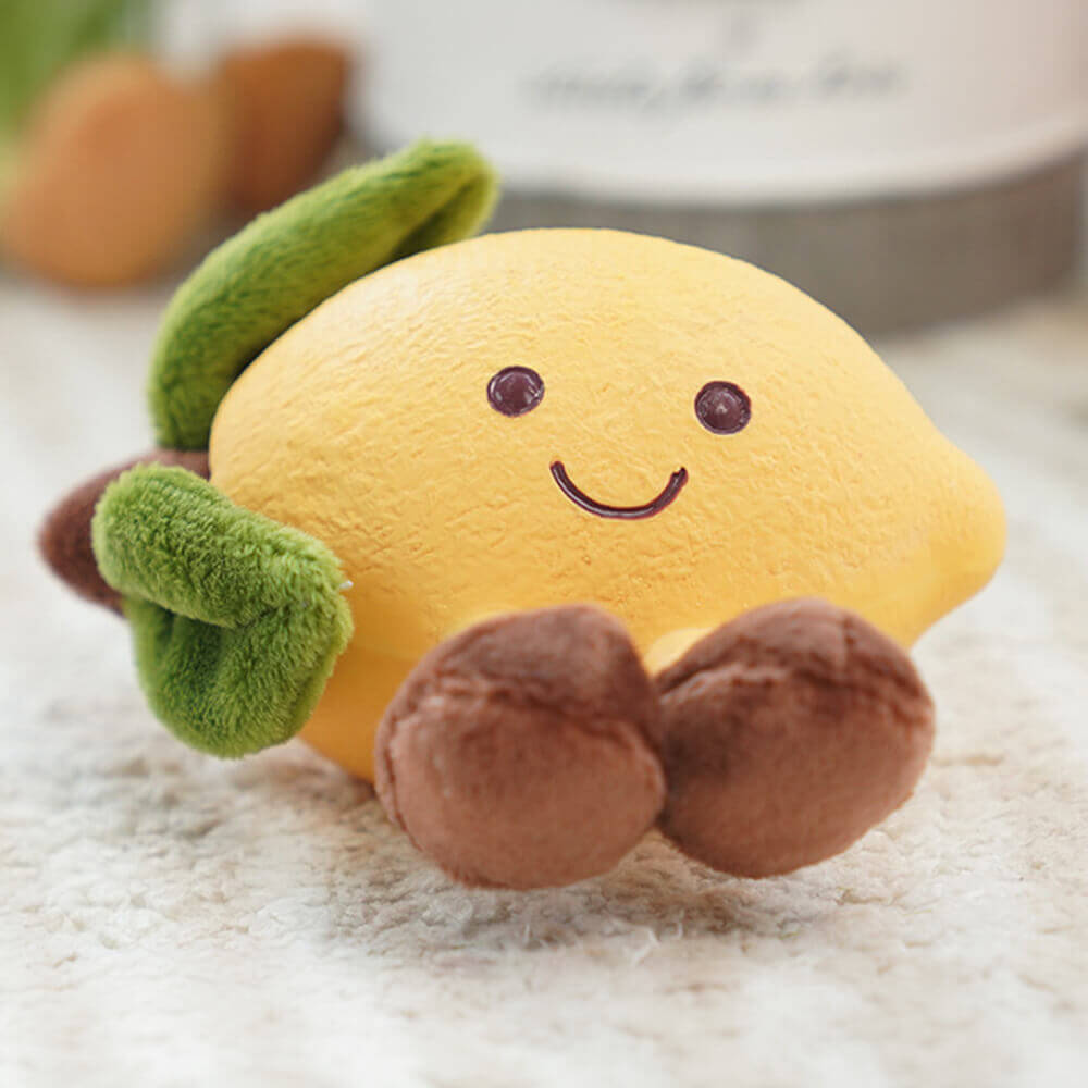 FruityChew – Fruktformet hundeleke i latex med pipfunksjon