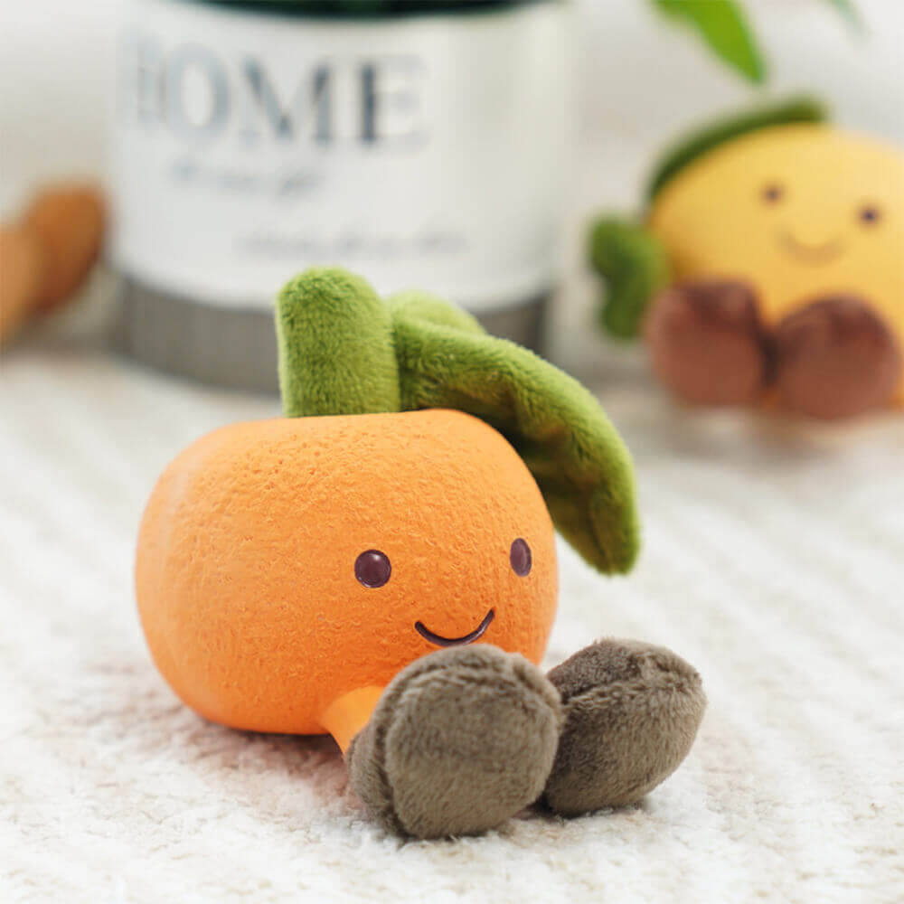 FruityChew – Fruktformet hundeleke i latex med pipfunksjon