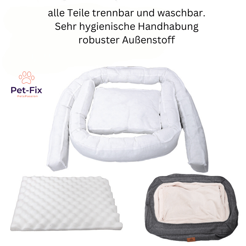 Ergonomisk hundeseng – LuxeDream for mellomstore og store hunder