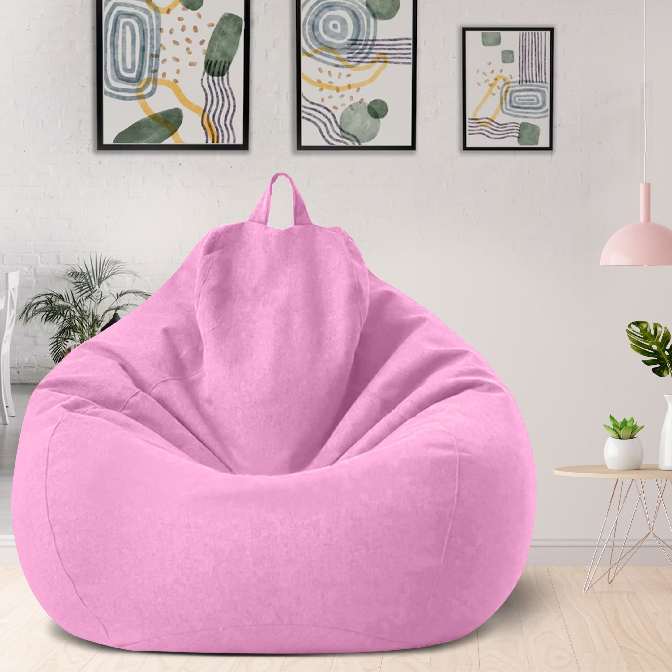 Linumo saccosekk i lin med fyll – komfortabel og vaskbar