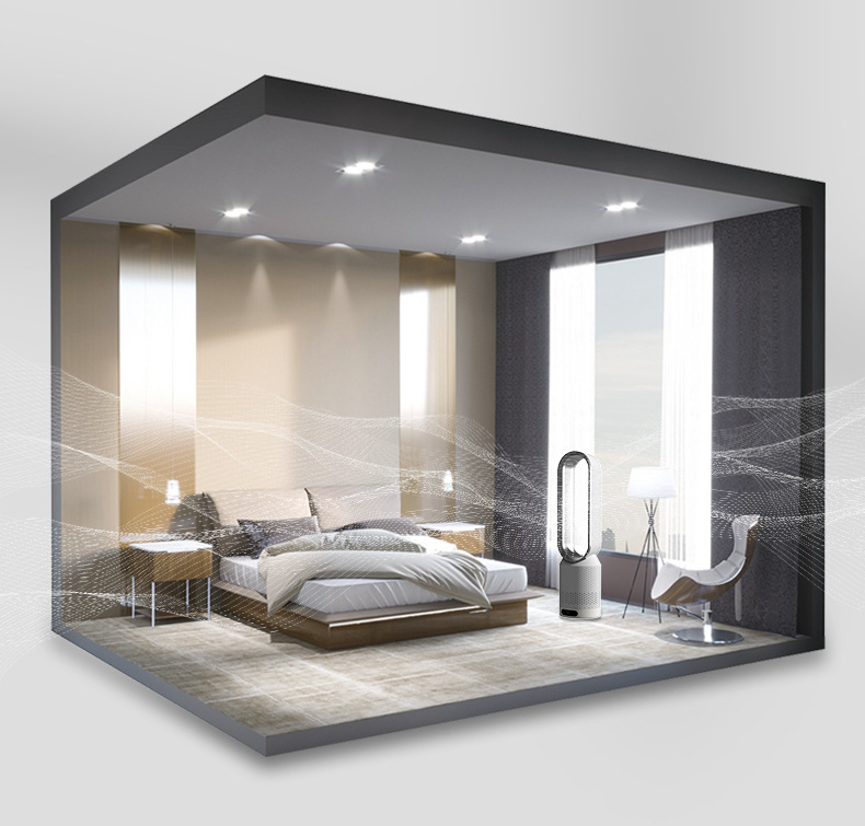 PureAir 3-i-1 luftkjøler – Stillegående vifte med rensing og oscillasjon