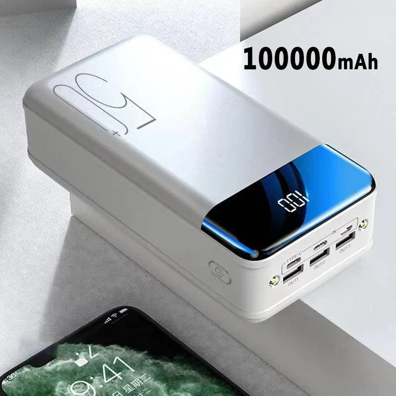 PowerBloc 50k Powerbank – 50 000 mAh hurtiglading for alle enheter