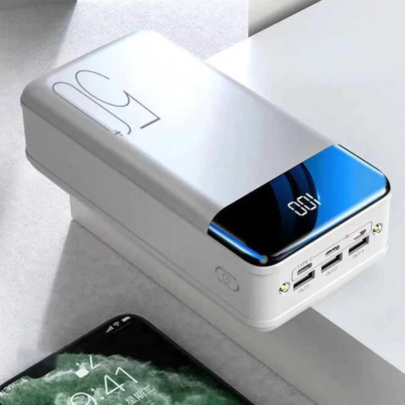 PowerBloc 50k Powerbank – 50 000 mAh hurtiglading for alle enheter