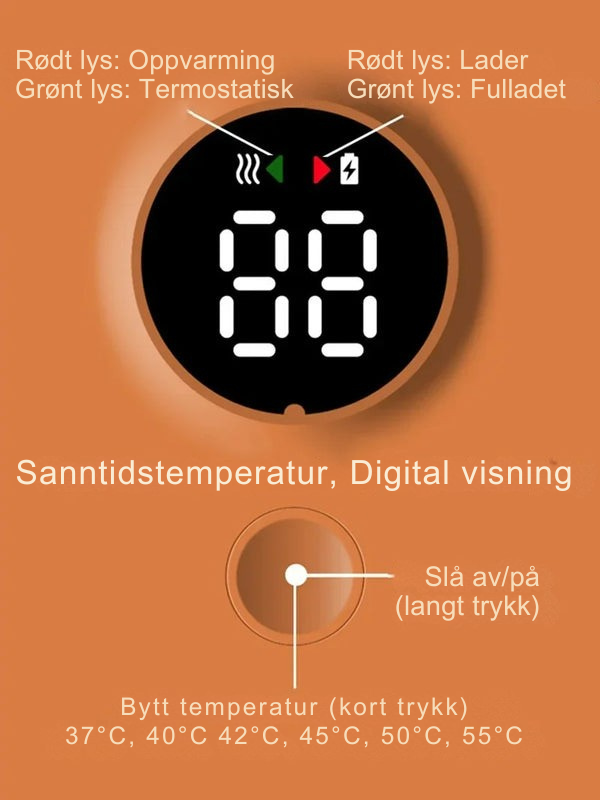 WarmEase flaskevarmer for baby – Bærbart design med presis temperaturkontroll