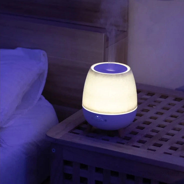 MistHaven – 300ML Luftfukter og Aromadiffuser med Beroligende Duft og Stilrent Design