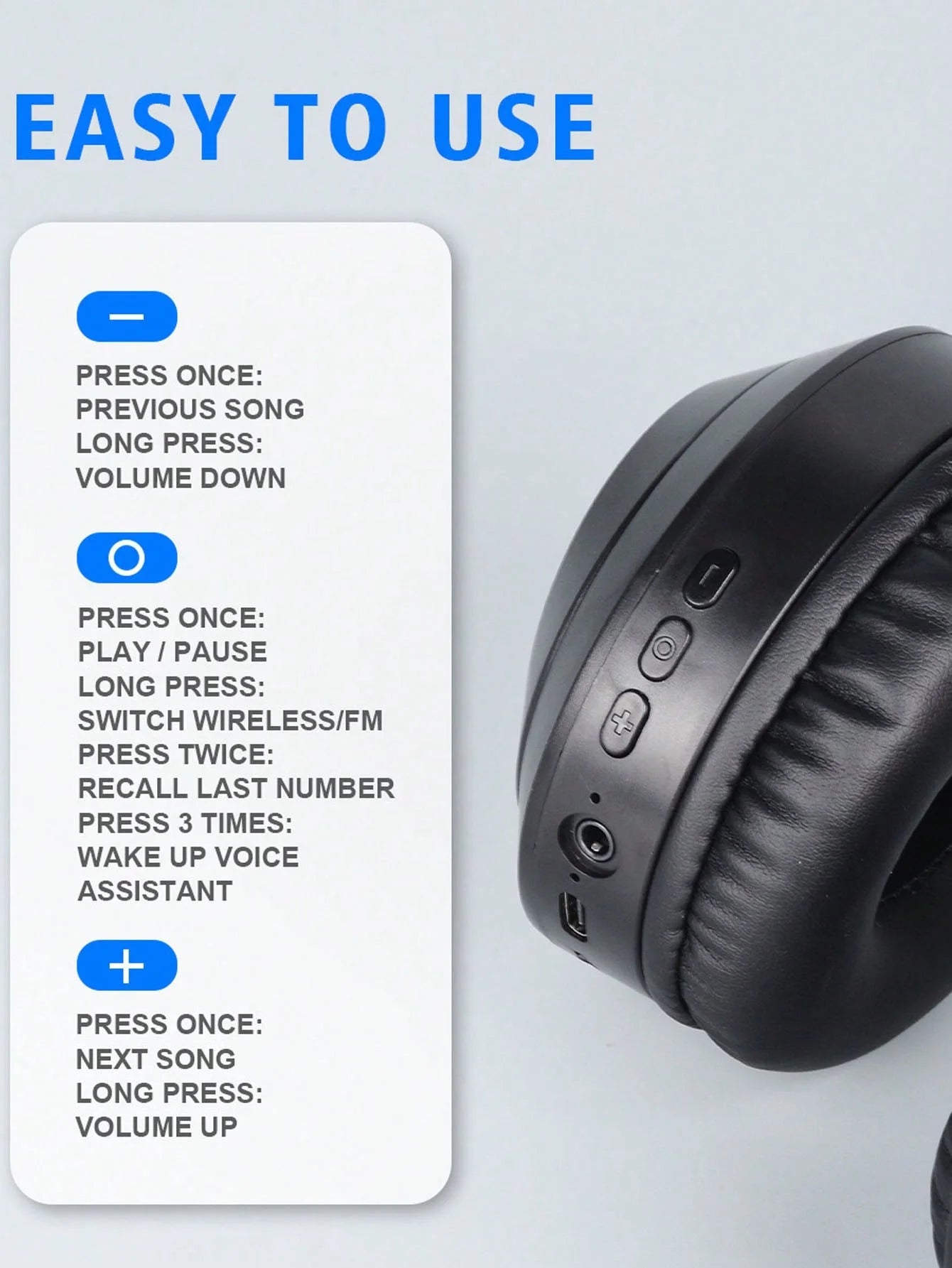 SoundReach – Trådløst Hodesett med Lang Rekkevidde og Krystallklar Lyd