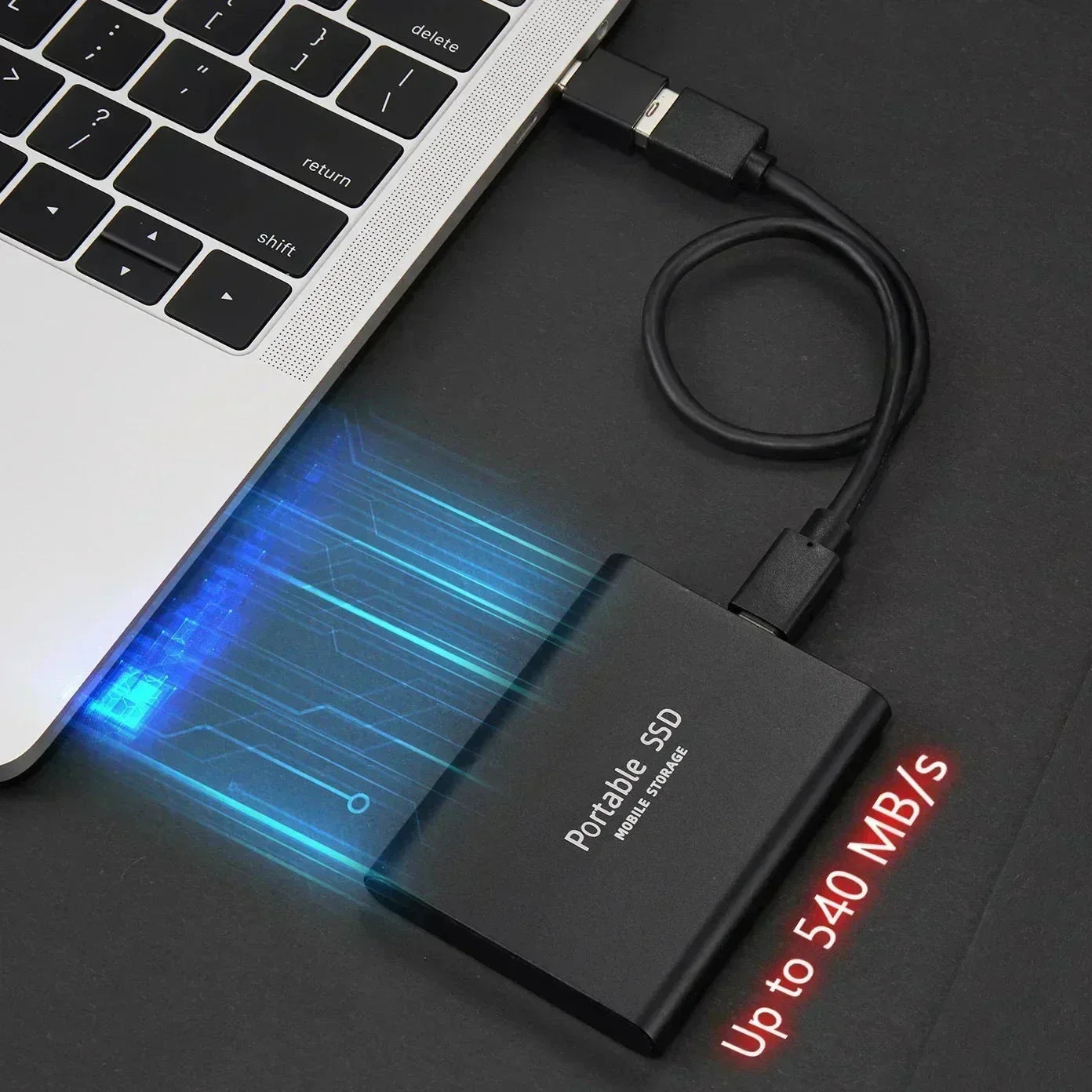 FusionElite – Ekstern SSD med høy hastighet og USB-C-tilkobling for PC og bærbar datamaskin