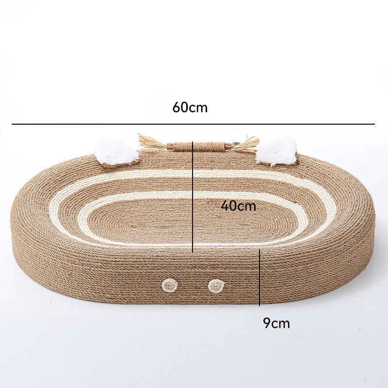 Sisal-kløpute for katter – Elegant hvilested og kløbrett i ett