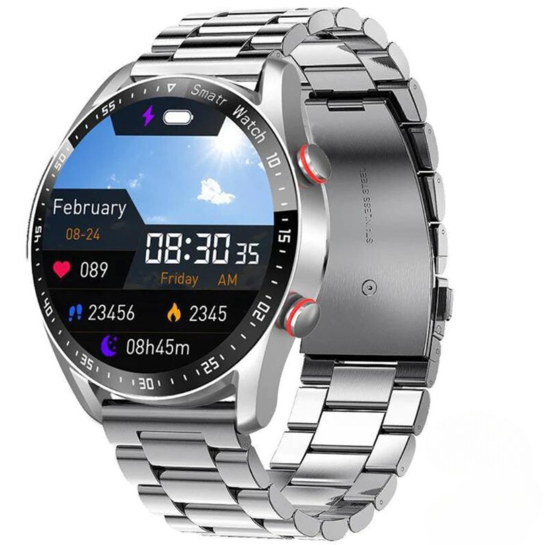 Multi SmartWatch – Stilren smartklokke med høyttaler og GPS