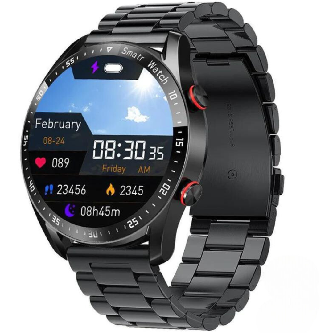 Multi SmartWatch – Stilren smartklokke med høyttaler og GPS
