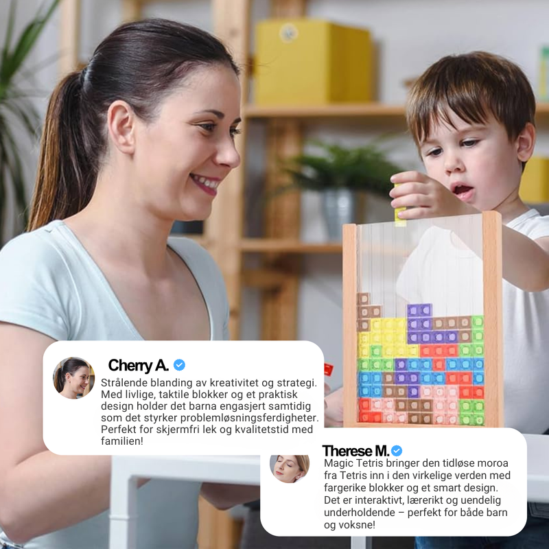 Ecoblock – Tetris puslespill i tre fargerikt og bærekraftig – familielek