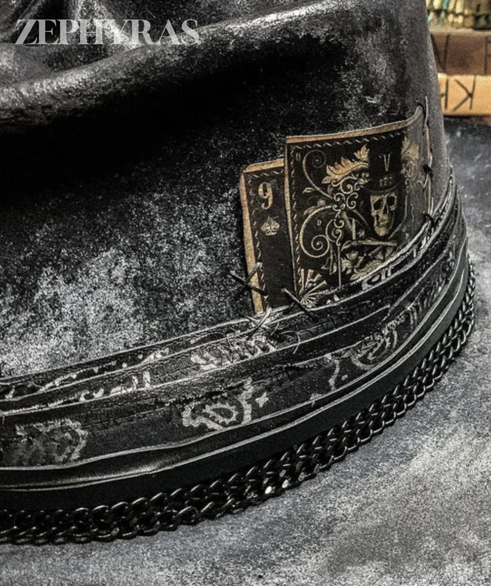 Artisan – Skull-lue i Ullblanding med Håndlaget Design for Festival og Streetwear