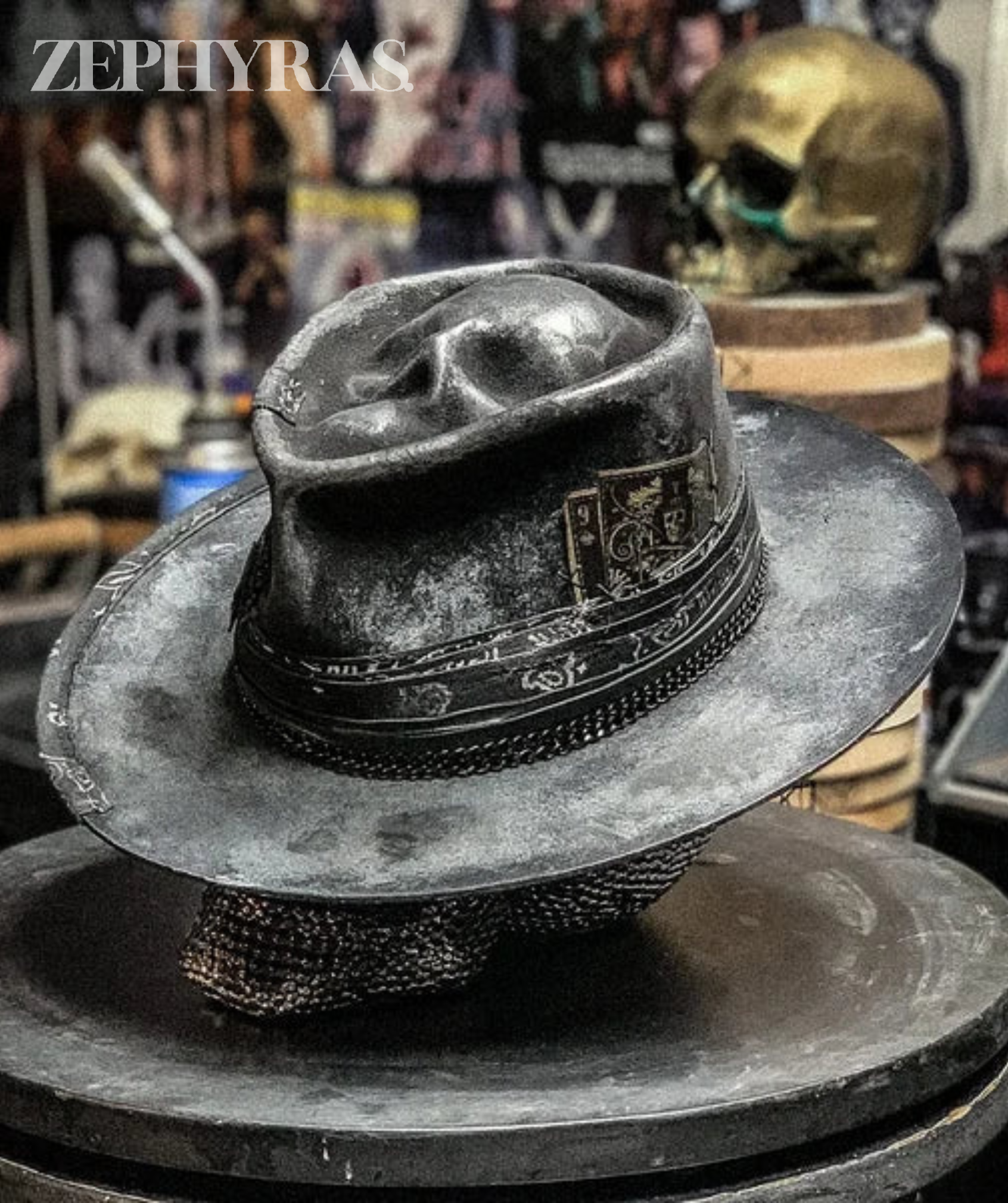 Artisan – Skull-lue i Ullblanding med Håndlaget Design for Festival og Streetwear