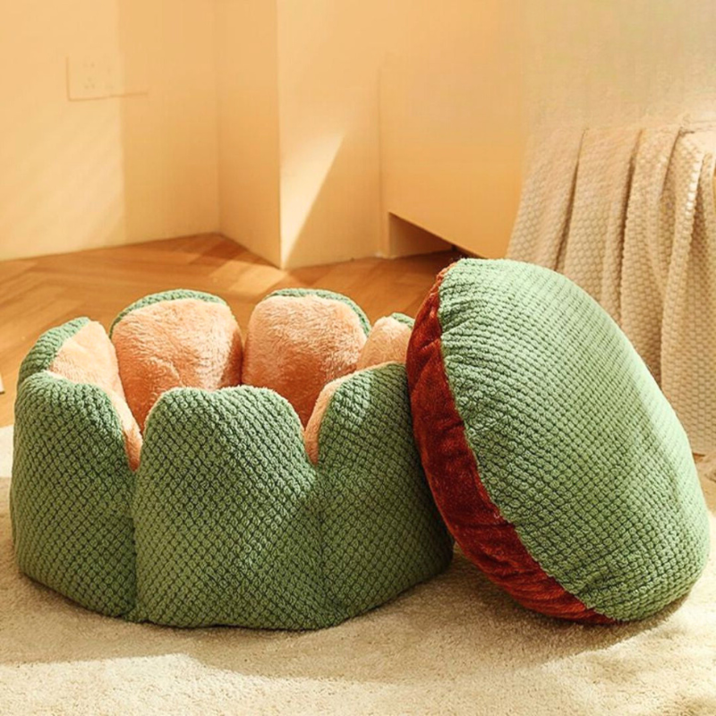 PetBloom Blomformet dyreseng – Stilren komfort for hvile