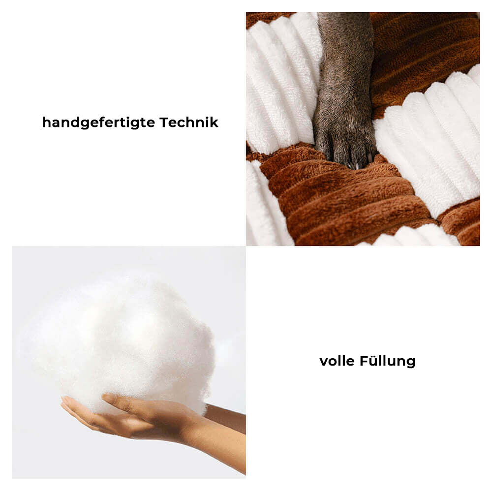 King's Chillout Sofa – Luksuriøs ortopedisk hundesofa med ryggstøtte