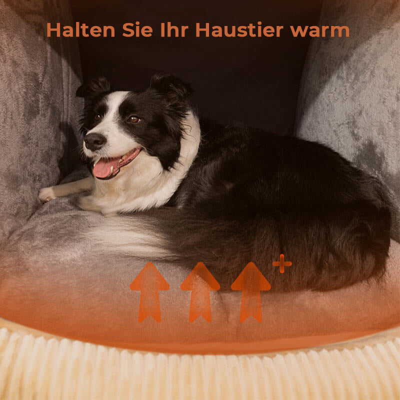 CozyCave – Teltformet hundeseng i myk flanell
