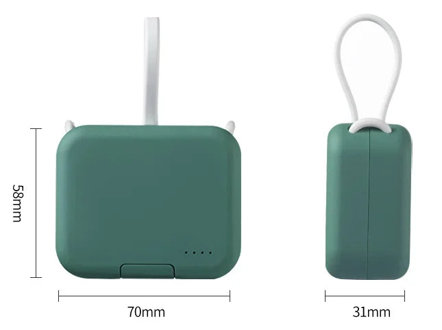 PowerPocket – Kompakt Powerbank 5000mAh med USB-C og Hurtiglading for Bruk på Farten