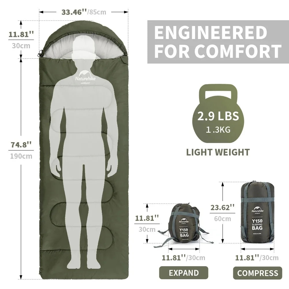 Naturehike Ultralett 4-sesongs sovepose – Kompakt komfort hele året