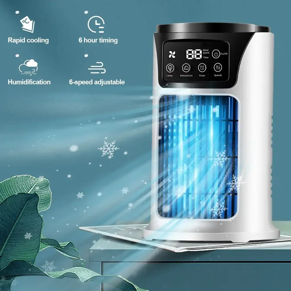 AirPure Mini – 3-i-1 bærbar luftkjøler med luftrensing og fukting