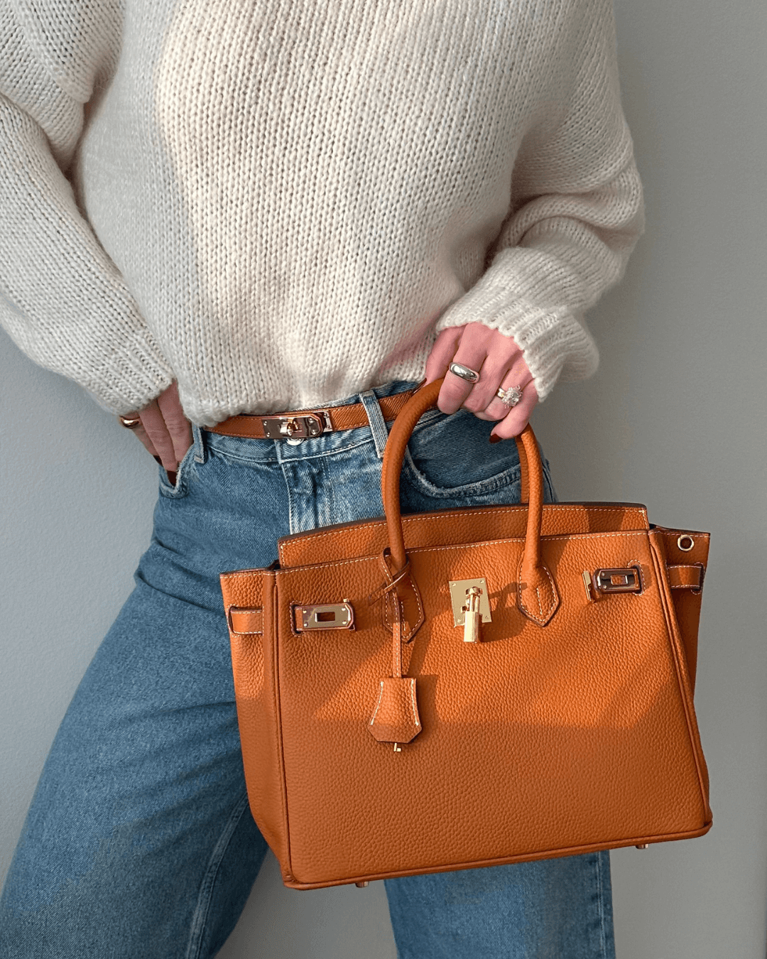 Evelina – Skinnhåndveske for Kvinner med Klassisk Design og romslig innside for jobb og hverdagsbruk
