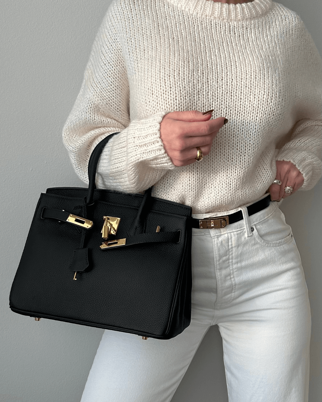 Evelina – Skinnhåndveske for Kvinner med Klassisk Design og romslig innside for jobb og hverdagsbruk