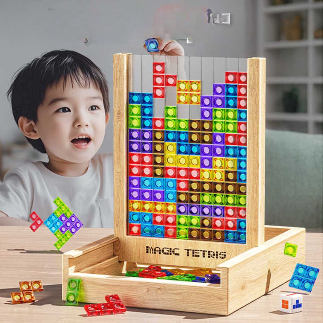 Ecoblock – Tetris puslespill i tre fargerikt og bærekraftig – familielek
