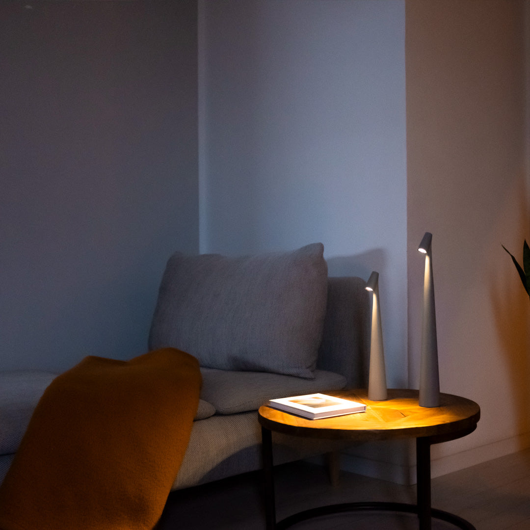 Lumosia – bordlampe oppladbar LED dimbar – innendørs og utendørs bruk