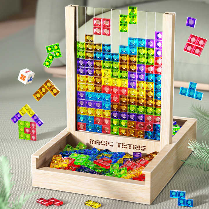 Ecoblock – Tetris puslespill i tre fargerikt og bærekraftig – familielek