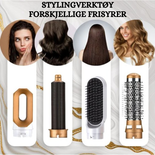 HairStyler Pro – 5-i-1 Fønbørste med Krølltang og Coanda-teknologi for alle hårtyper