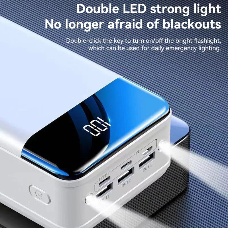 PowerBloc 50k Powerbank – 50 000 mAh hurtiglading for alle enheter