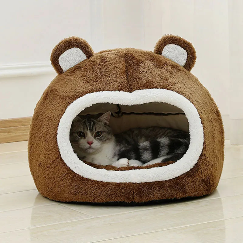 CozyWhiskers – Mykt Kattehus med Varm Komfort og Trygg Hvile