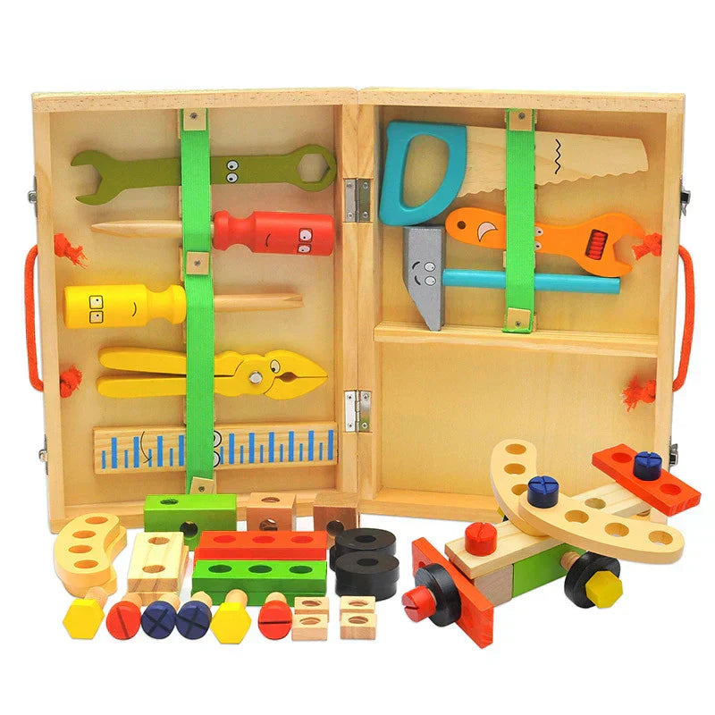 WoodTools – Montessori treverktøykasse Kreativitet – fra 3 år