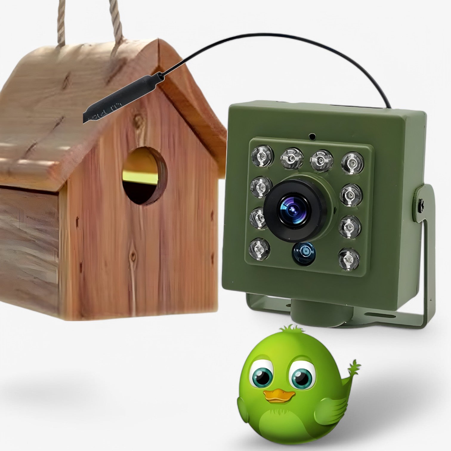 Birdviewa – WLAN fuglekamera Full HD IP66 – livevisning til mobil