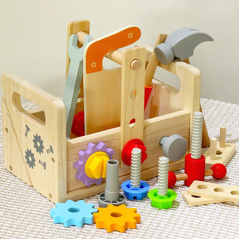 WoodTools – Montessori treverktøykasse Kreativitet – fra 3 år