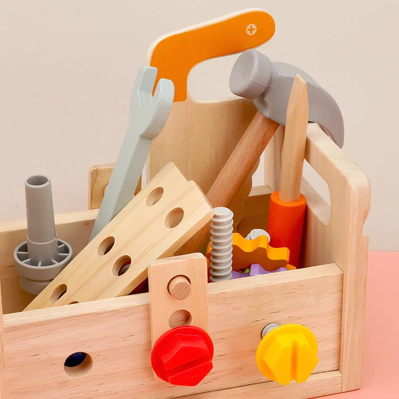WoodTools – Montessori treverktøykasse Kreativitet – fra 3 år