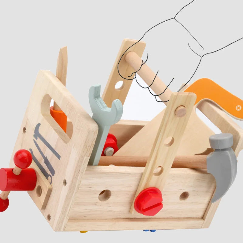 WoodTools – Montessori treverktøykasse Kreativitet – fra 3 år