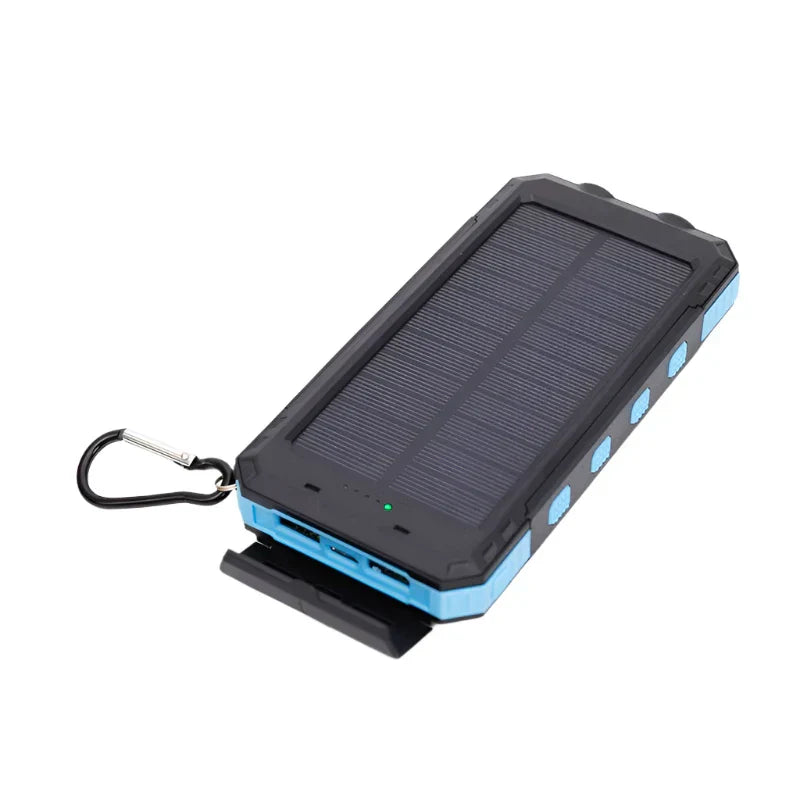 Solcelle Powerbank med Lommelykt – NordCharge Pro