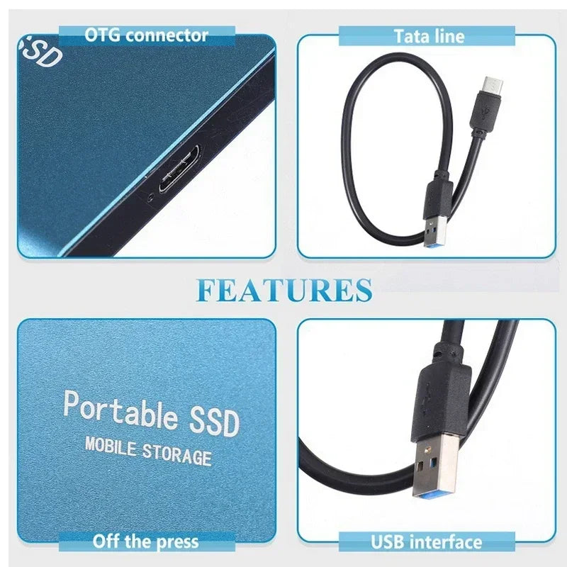 UltraVault – Ekstern SSD 128TB med USB 3.1 og USB-C for Windows og macOS