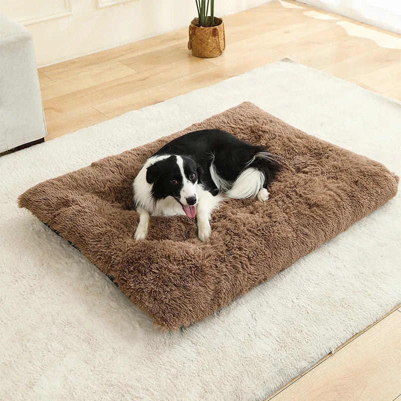 SnuggleTail – Ekstra Lang Hundeseng i Plysj for Maksimal Komfort og Ro