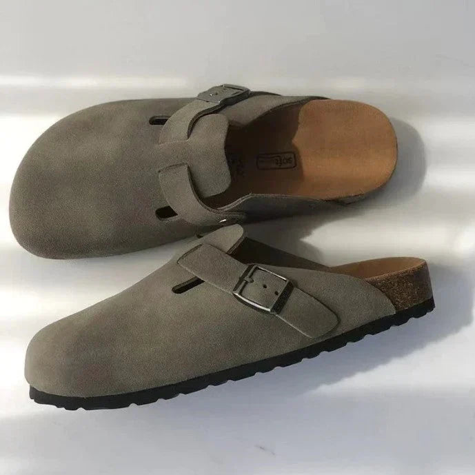 Boston – Unisex skinnsandaler med komfortabel fotseng og klassisk design for daglig og sommerlig bruk