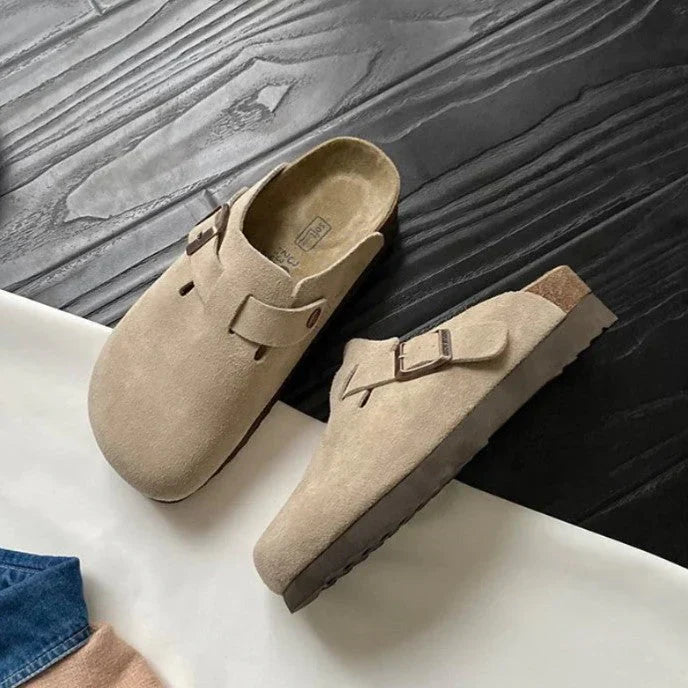Boston – Unisex skinnsandaler med komfortabel fotseng og klassisk design for daglig og sommerlig bruk